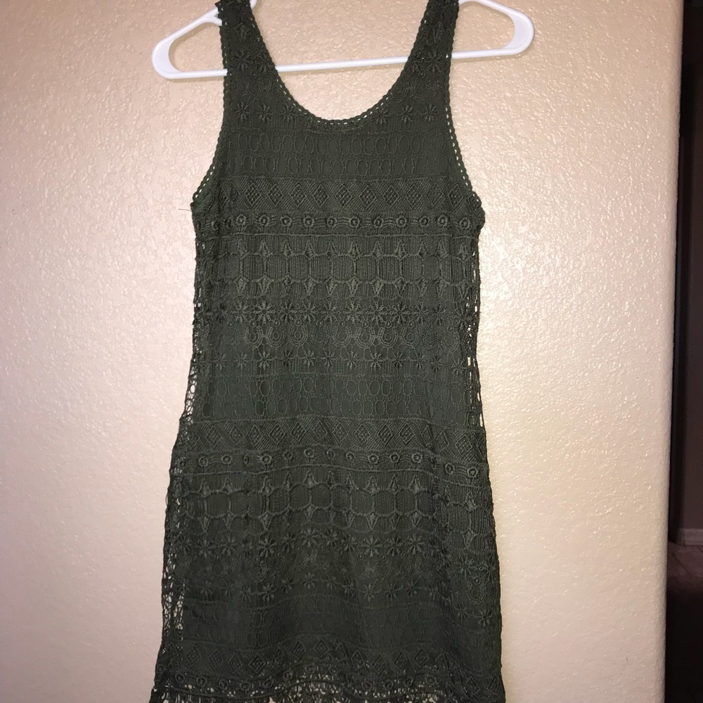 Dark green  casual dress 👗